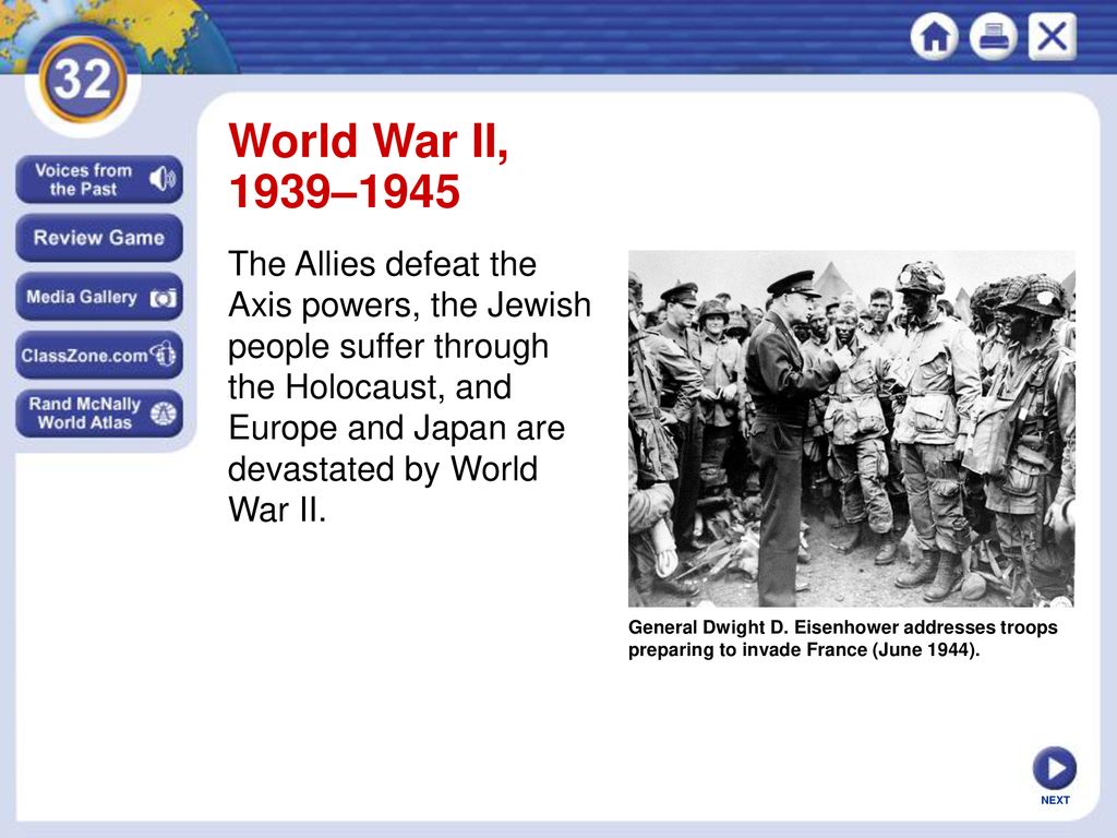 World War II 19391945 The Allies Defeat The Axis Powers The Jewish